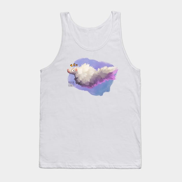 Puffer ferret Tank Top by NezuPanda